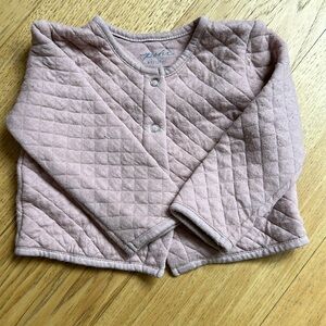 Pehr quilt jacket 6-12m pink